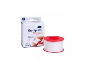Esparadrapo Hipoalergico Omniplast Tejido Resistente 1 Unidad 5 M X 5 Cm