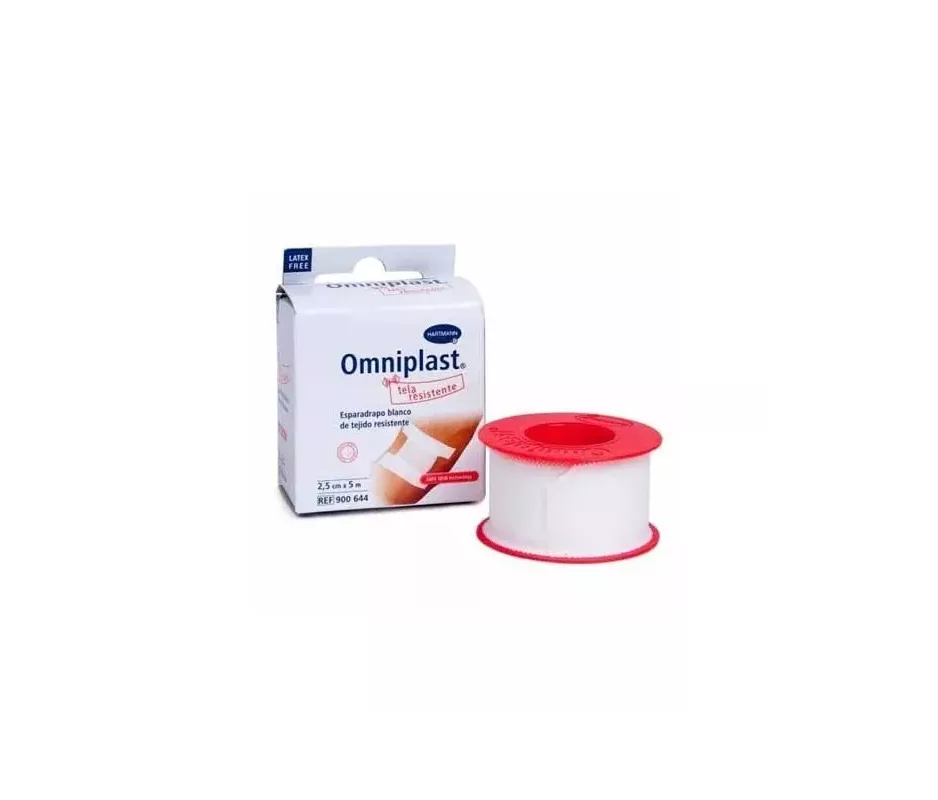 Esparadrapo Hipoalergico Omniplast Tejido Resistente 1 Unidad 5 M X 5 Cm