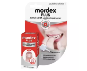 Mordex Plus Esmalte Amargo Transparente 1 Recipiente 9 Ml Com Pincel