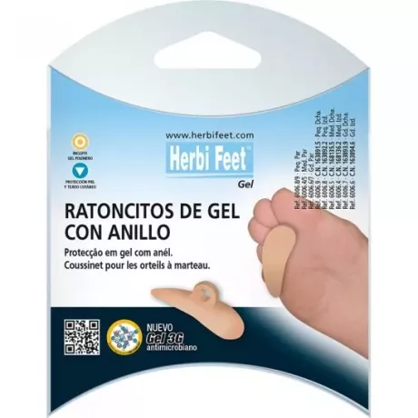 Ratoncito C/Anillo Sujeccion Herbi Feet Polimero Dcho T- L