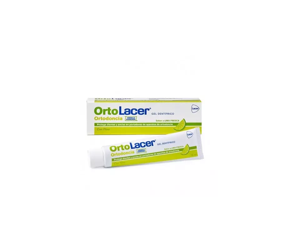 Ortolacer Gel Ortodôntico Creme Dental 1 Recipiente 75 Ml Sabor Limão Fresco