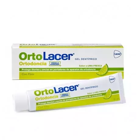 Ortolacer Gel Ortodôntico Creme Dental 1 Recipiente 75 Ml Sabor Limão Fresco