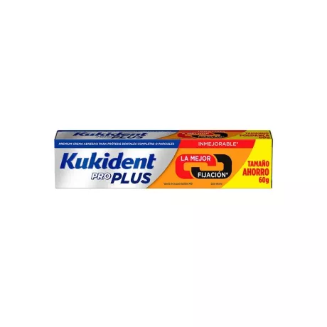 Kukident Pro Doble Accion Crema Adh Protesis Dental Neutro 60 G