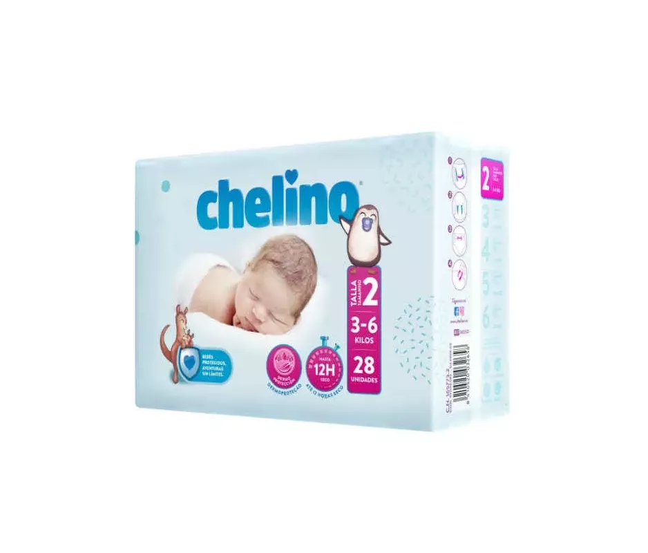 Fralda Infantil Chelino Fashion & Love T-2 (3 - 6 Kg) 28 Fraldas