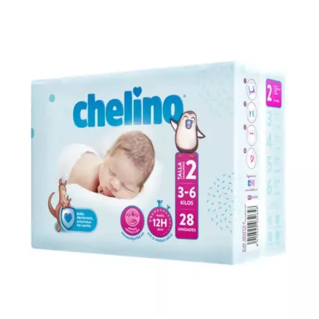 Fralda Infantil Chelino Fashion & Love T-2 (3 - 6 Kg) 28 Fraldas