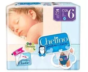 Pañal Infantil Chelino Fashion & Love T- 6 (17 - 28 Kg) 27 Pañales
