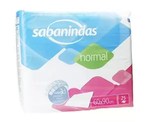 Protector De Cama Sabanindas Absorbente Normal 60 X 90 25 U