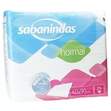 Protetor de Cama Normal Absorvente Sabanindas 60 X 90 25 U