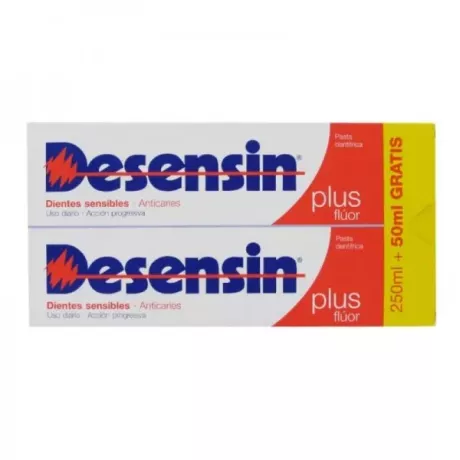 Pacote de creme dental Desensin Plus 2 recipientes 150 ml