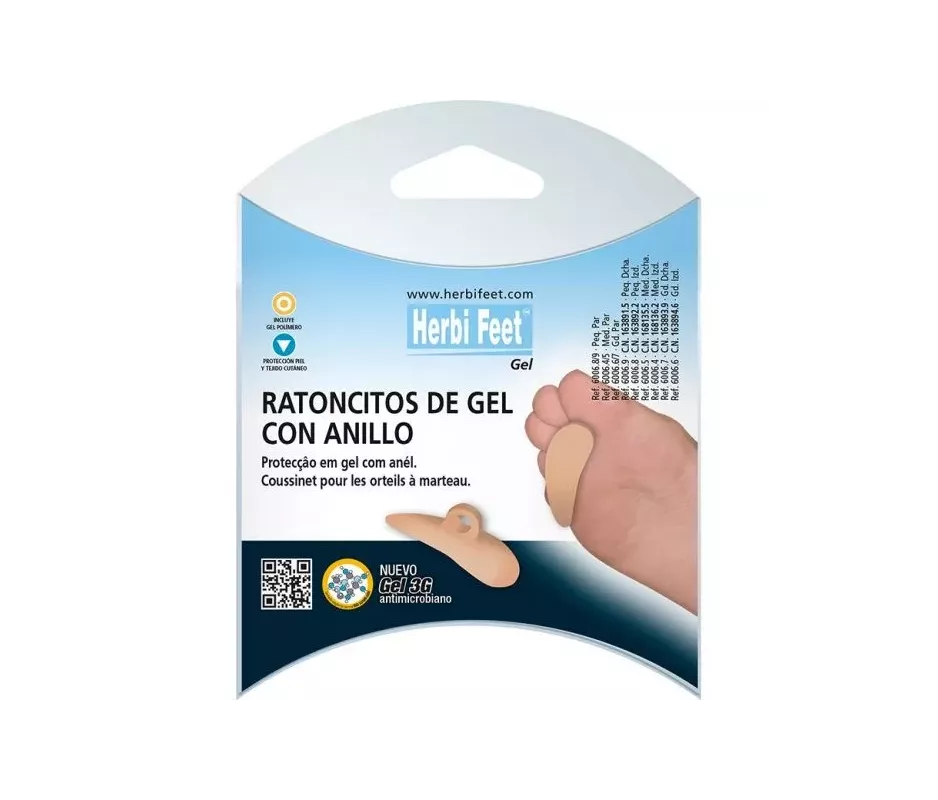 Ratoncito C/Anillo Sujeccion Herbi Feet Polimero Dcho T- Med