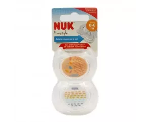 Chupeta de silicone Nukete Freestyle T-1 2 chupetas