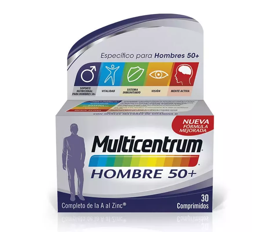 Homem multicêntrico 50+ 30 comprimidos