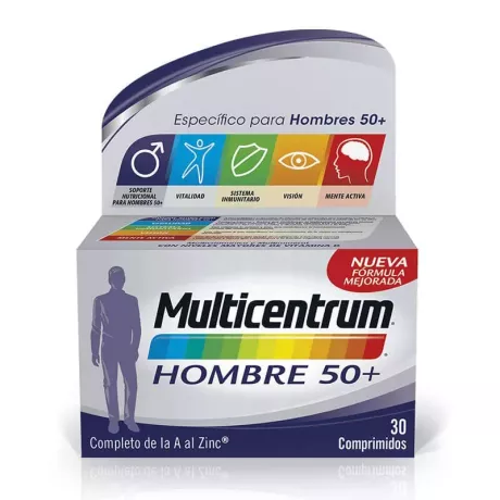 Homem multicêntrico 50+ 30 comprimidos