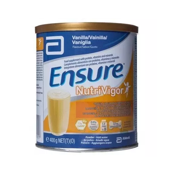 Ensure Nutrivigor 1 Lata 400 G Sabor Vainilla