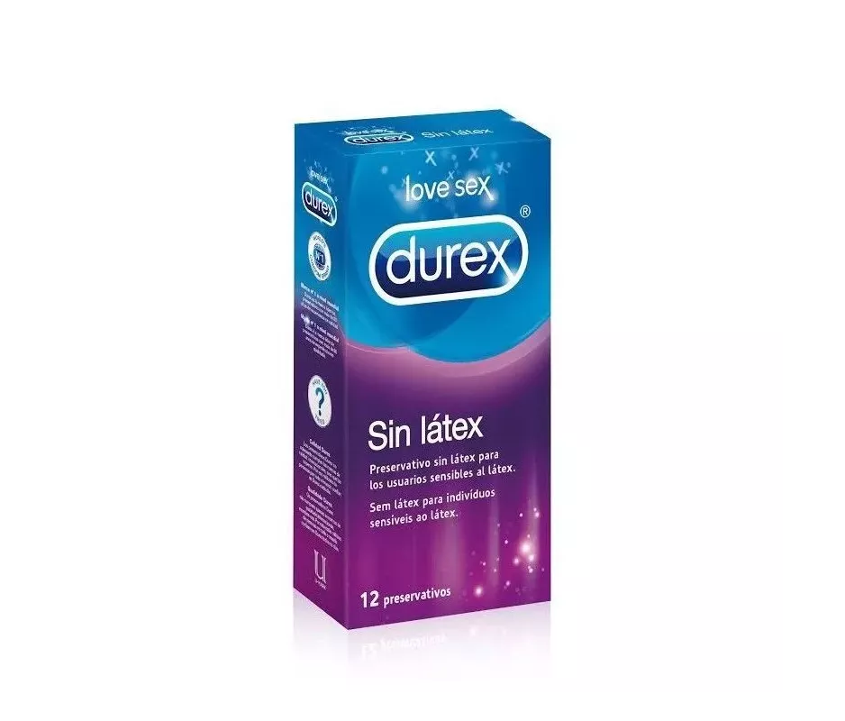 DUREX SIN LATEX PRESERVATIVOS 12 UNIDADES