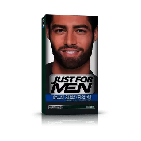 Just For Men Bigote Y Barba Gel Colorante 1 Envase 30 Ml Color Moreno