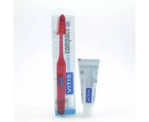 Escova de dentes Vitis Compact Medium Adult