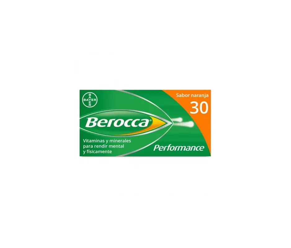 BEROCCA PERFORMANCE 30 COMPRIMIDOS EFERVESCENTES SABOR LARANJA