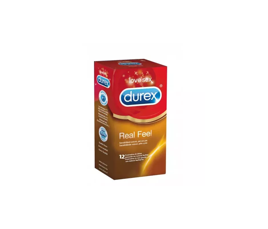 Durex Real Feel Preservativo Sin Latex 12 Unidades