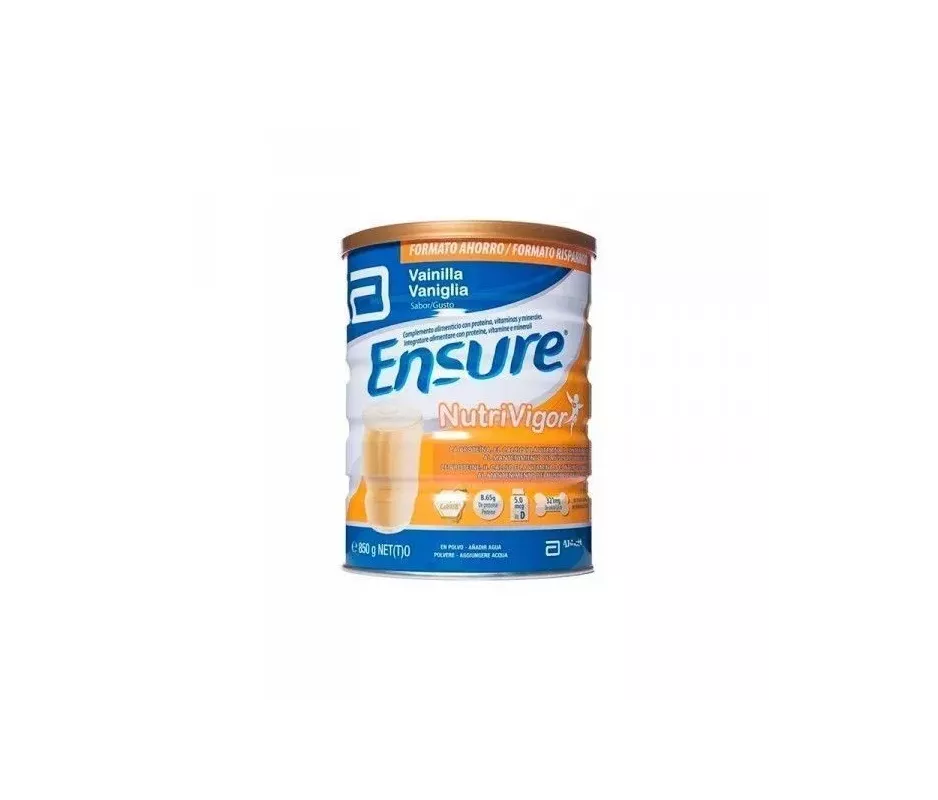 Ensure Nutrivigor 1 Lata 850 G Sabor Vainilla