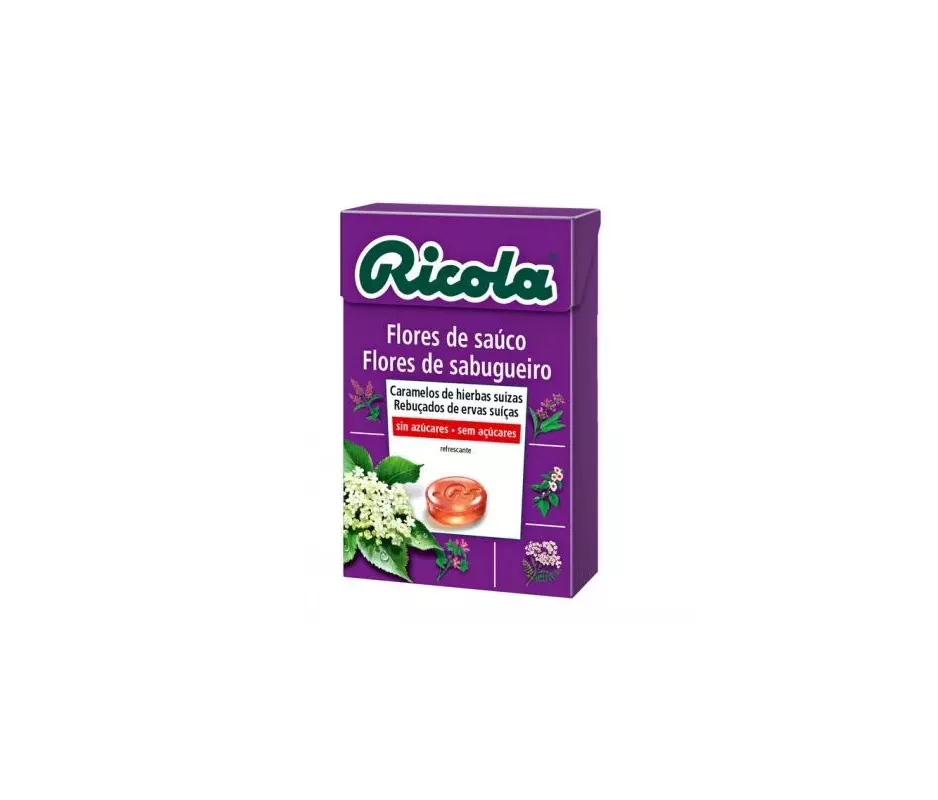 Ricola Caramelos Sin Azucar  1 Envase 50 G Sabor Flor De Sauco