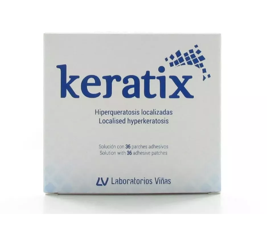 SOLUÇÃO KERATIX + PATCHES ADESIVOS 1 FRASCO 3G + 36 PATCHES + PINCEL