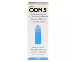 Odm 5 Solução Oftálmica Hiperosmolar Antiedema da Córnea 1 Frasco Multidose 10 Ml