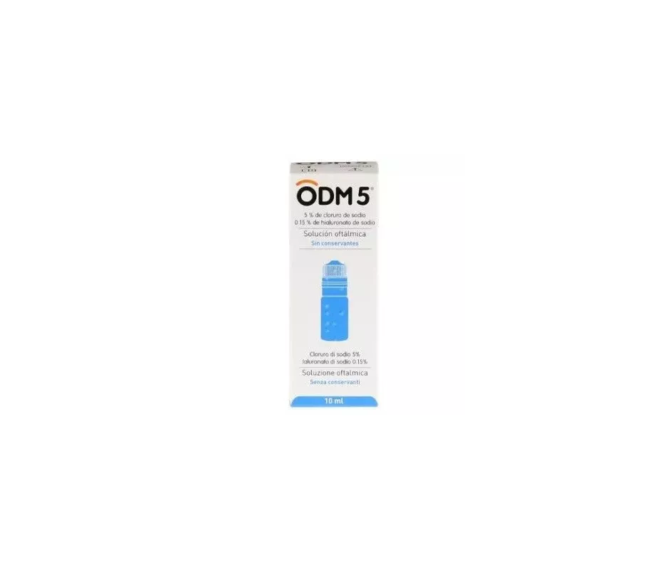 Odm 5 Solução Oftálmica Hiperosmolar Antiedema da Córnea 1 Frasco Multidose 10 Ml