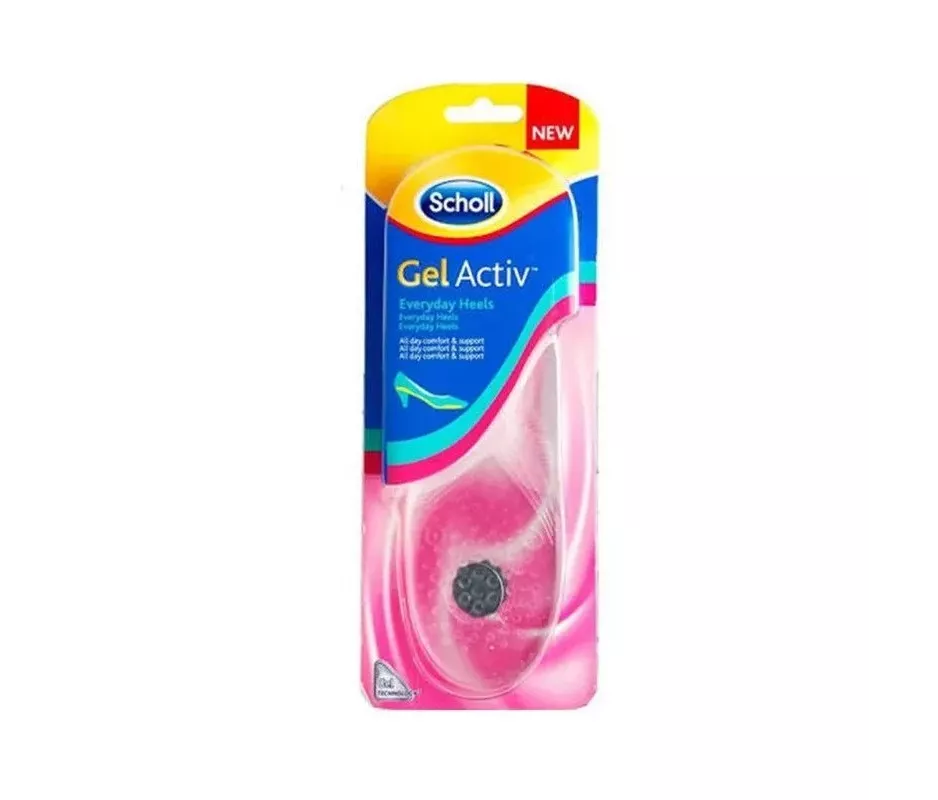 Palmilhas Scholl Gel Activ Daily no calcanhar