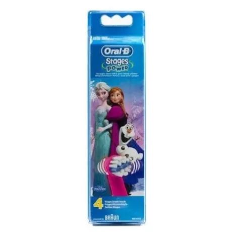 CEPILLO DENTAL ELECTRICO ORAL-B KIDS FROZEN II +3 AÑOS SUAVE CABEZAL REPUESTO 4 UNIDADES