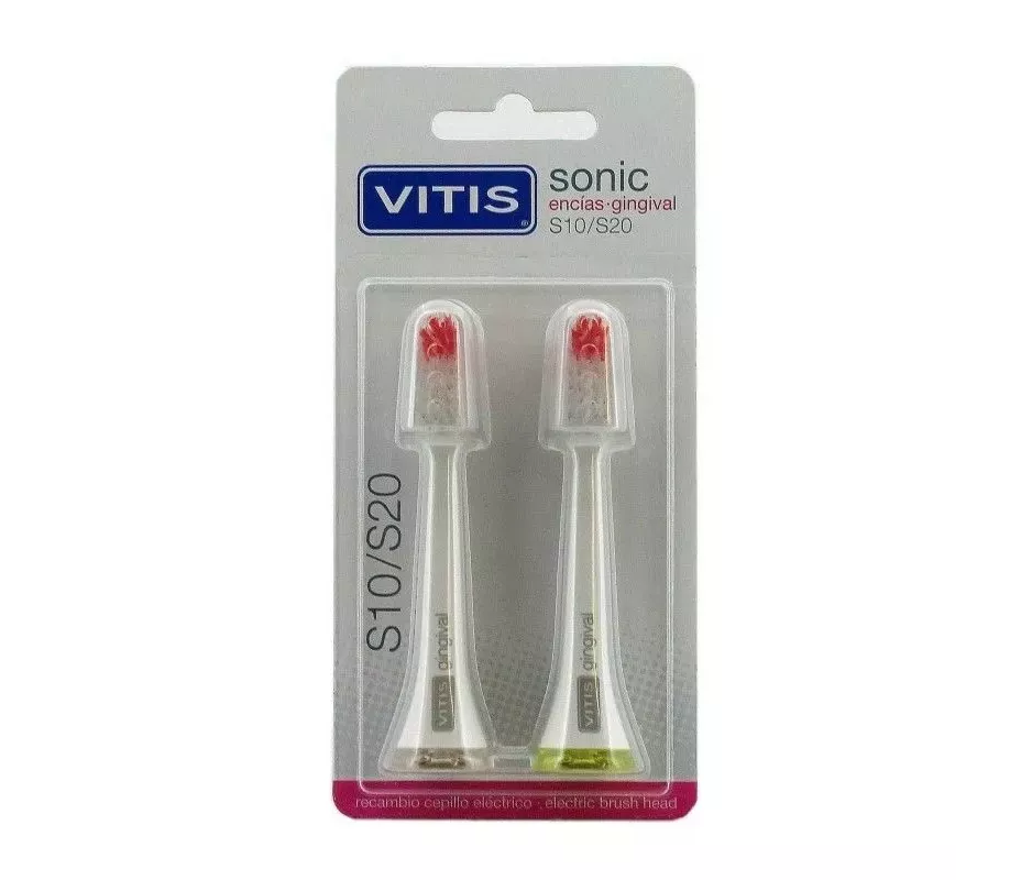 Escova de dentes elétrica Vitis Sonic S10 / S20 Gums 2U cabeça de substituição