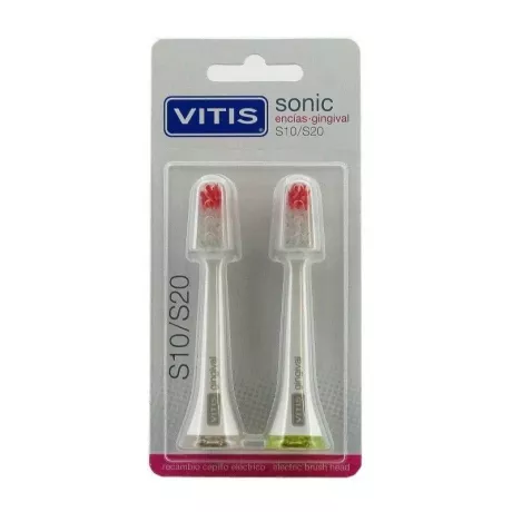 Escova de dentes elétrica Vitis Sonic S10 / S20 Gums 2U cabeça de substituição