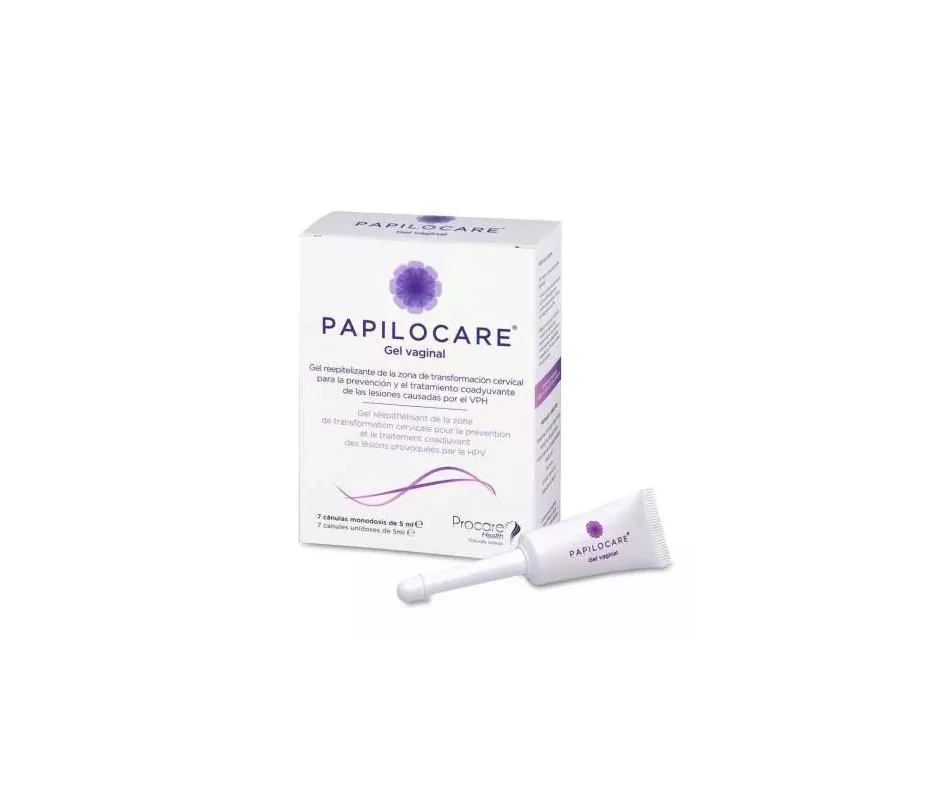 Papilocare Gel Vaginal en 7 Cánulas | Tufarma.online