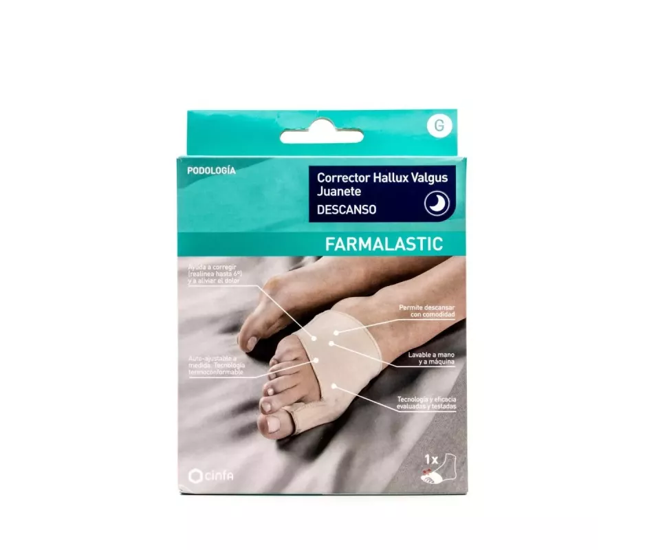 Corrector Juanete Descanso Farmalastic Feet Talla G