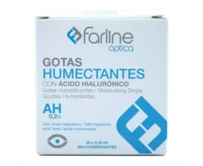 FARLINE OPTICA GOTAS HIDRATANTES AH 0,2% COLORIOS ESTÉRIL 1 PACOTE 15 ML