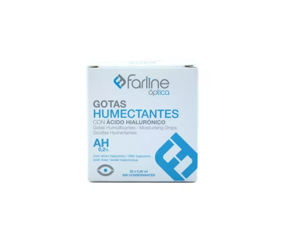 FARLINE OPTICA GOTAS HIDRATANTES AH 0,2% COLORIOS ESTÉRIL 1 PACOTE 15 ML