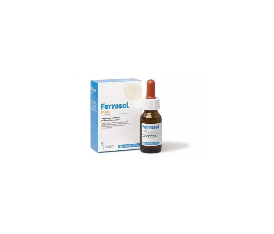 Gotas e Envelope Ferrosol 1 Frasco 30 Ml + 1 Envelope 1,9 G