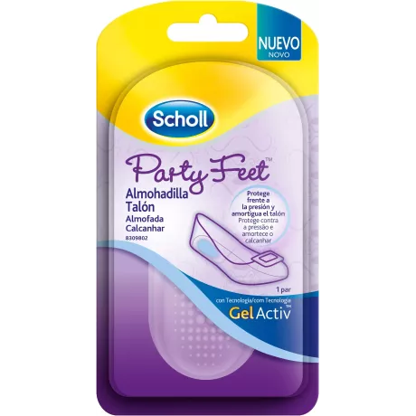 Copo protetor de calcanhar Scholl Party Feet com tecnologia Gelactiv 1 par