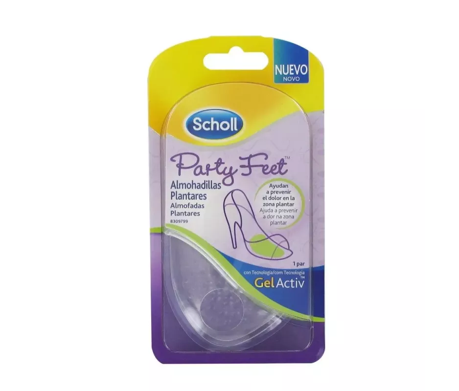 Scholl Party Feet Apoyo Almohadilla Plantar Con Tecnologia Gelactiv 1 Par