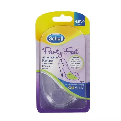 Suporte de almofada plantar para pés Scholl Party com tecnologia Gelactiv 1 par