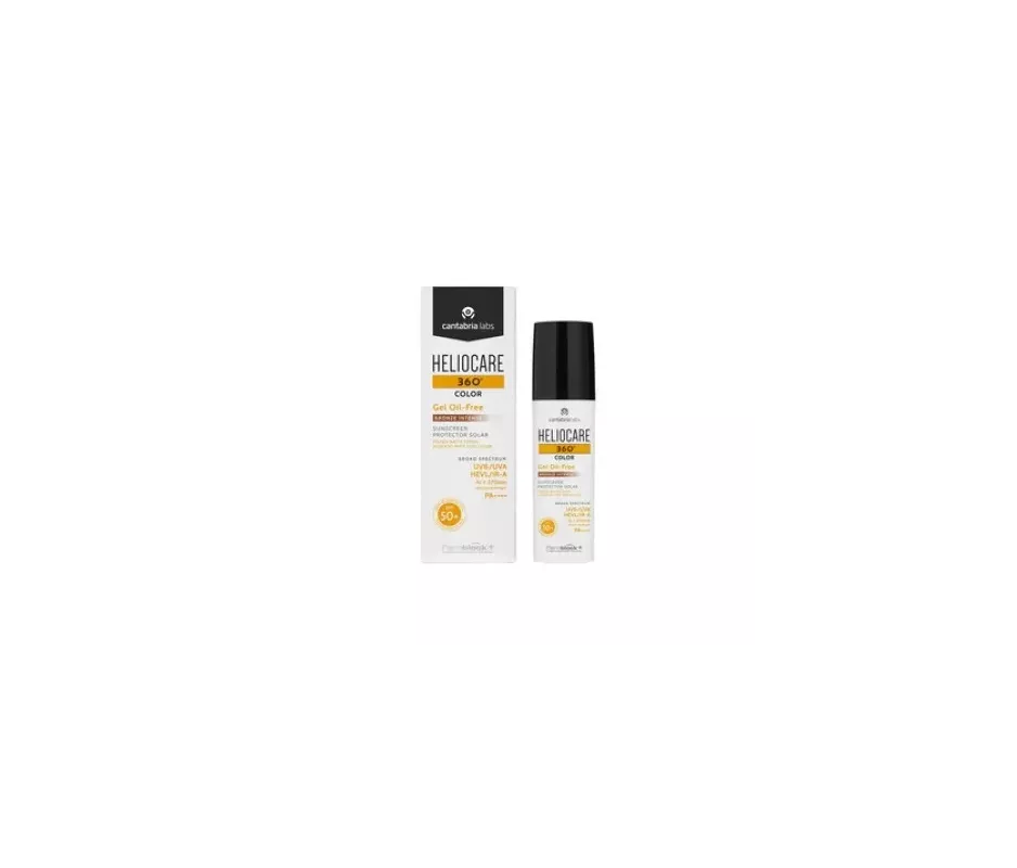 Heliocare 360º Spf 50+ Color Gel Protector Oil-Free Solar 1 Envase 50 Ml Cor Bege