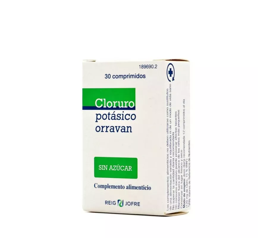 Cloruro Potasico Orravan 30 Comprimidos