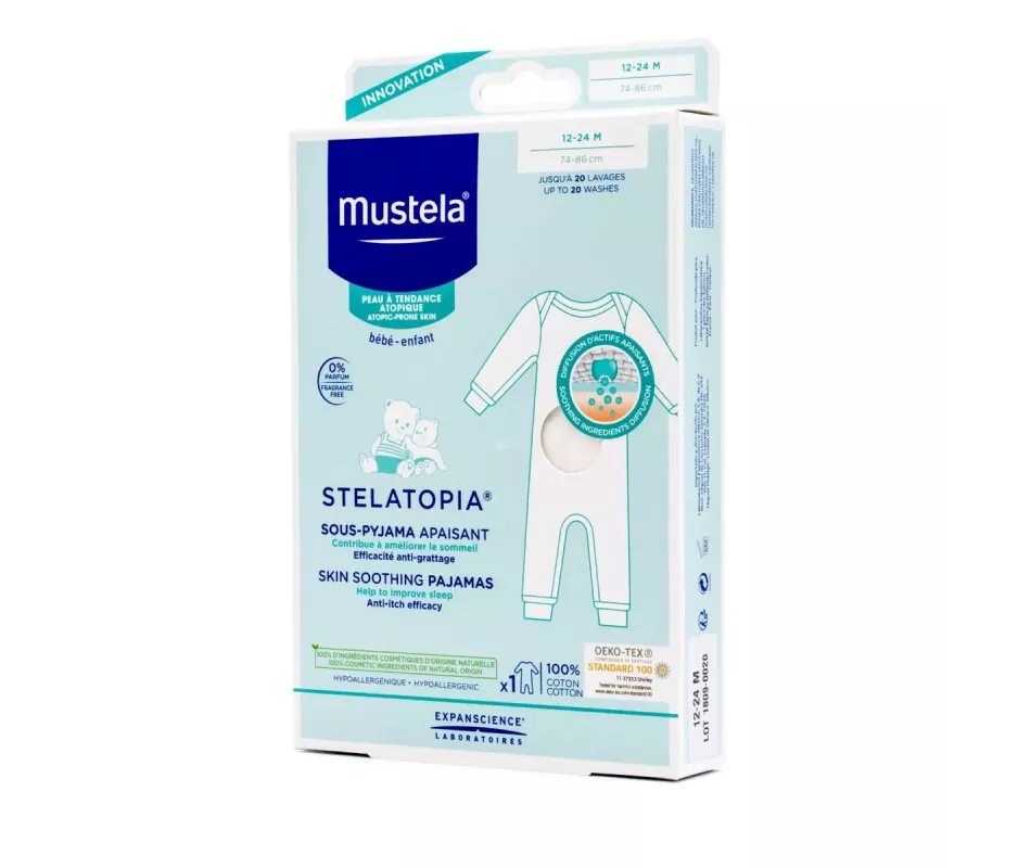 Pijama Stelatopia Relief Mustela Tamanho 12-24 Meses