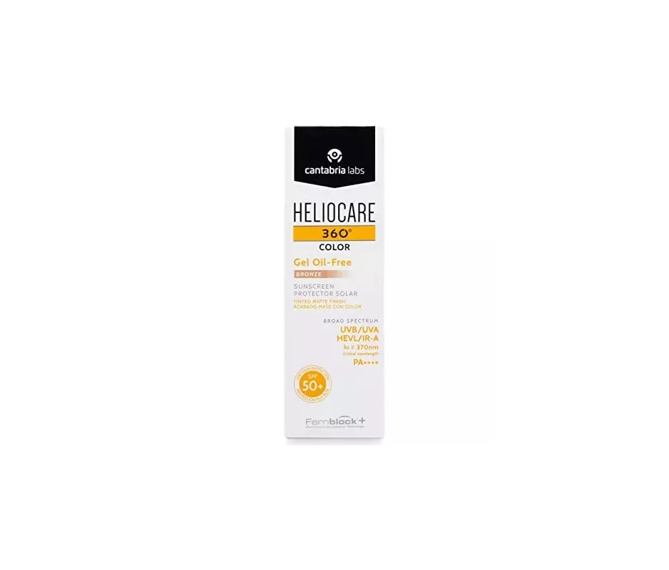 Heliocare 360º Spf 50+ Color Gel Oil-Free Protector Solar 1 Envase 50 Ml Color Bronze Intense