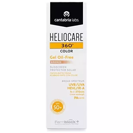 Heliocare 360º Spf 50+ Color Gel Protetor Oil-Free Solar 1 Envase 50 Ml Color Bronze Intense