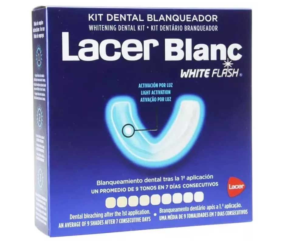 Kit dental de clareamento de flash branco Lacerblanc