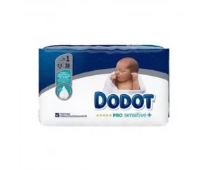Pañal Infantil Dodot Pro Sensitive T- 1 2-5 Kg 38 U
