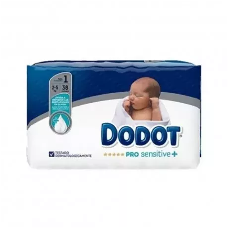 Pañal Infantil Dodot Pro Sensitive T- 1 2-5 Kg 38 U