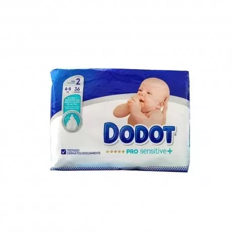 Pañal Infantil Dodot Pro Sensitive T- 2 4-8 Kg 36 U