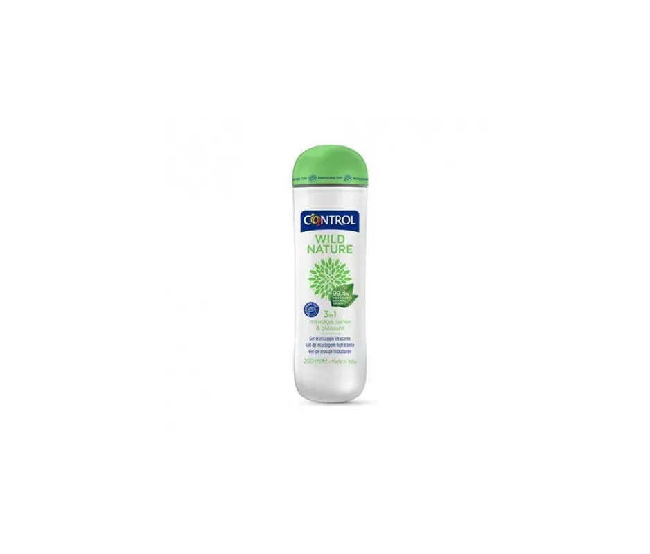 Gel de Massagem Hidratante Control Wild Nature 3 em 1 1 Recipiente 200 Ml